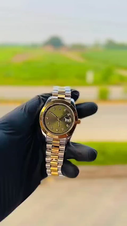 Rolex Luxury Two-Tone Wrist Watch – Premium Box Edition